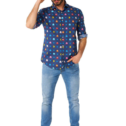 Pixel PAC-MAN Overhemd Heren OppoSuits