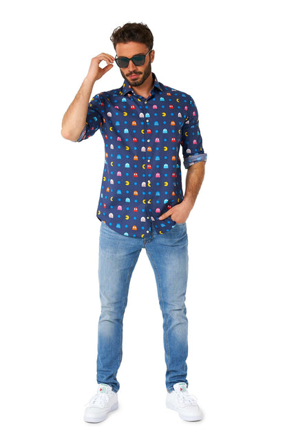 Pixel PAC-MAN Overhemd Heren OppoSuits