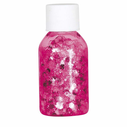 Fuchsia Glitter Gel