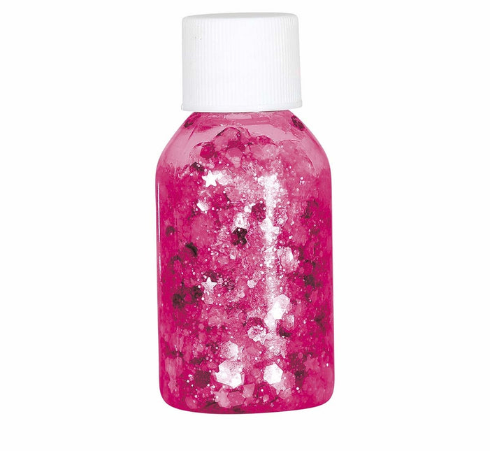 Fuchsia Glitter Gel