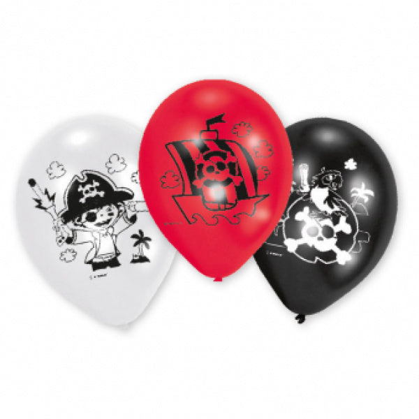 Piraten Ballonnen 23cm 6st