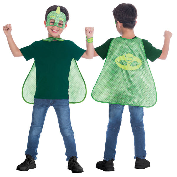 Kind Kostuum PJ Masks Gekko Cape Sett 4/8 jaar