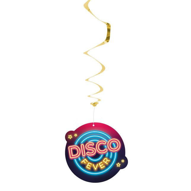 Hangdecoratie Disco Fever 85cm 2st