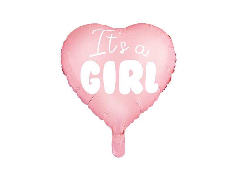 Helium Ballon Hart It'S A Girl Leeg 45cm