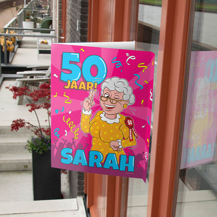 Raambord Sarah 50 jaar 60cm