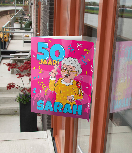 Raambord Sarah 50 jaar 60cm