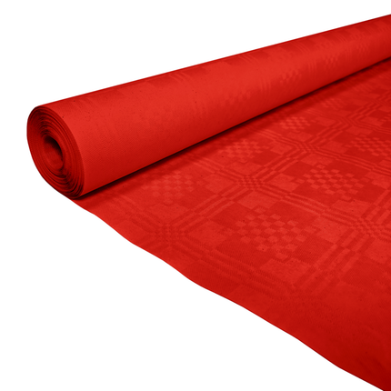 Papieren Tafelkleed Rood 8m