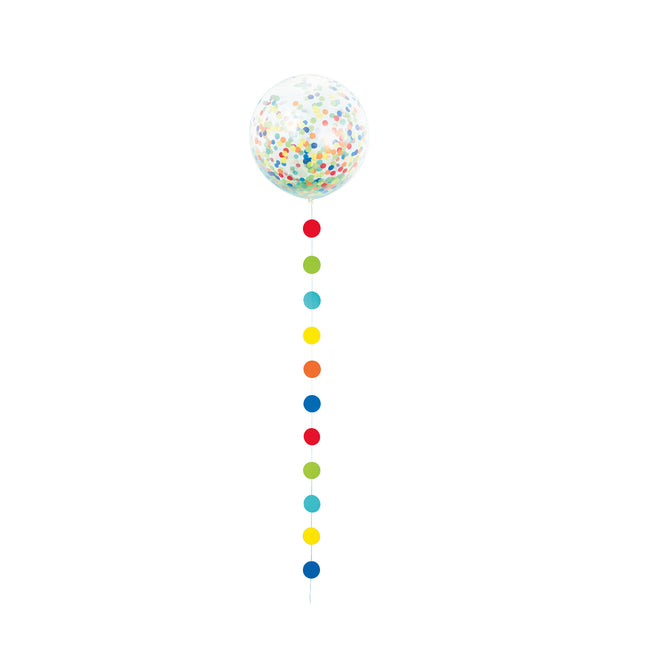 Confetti Ballon Met Tasselslinger 61cm