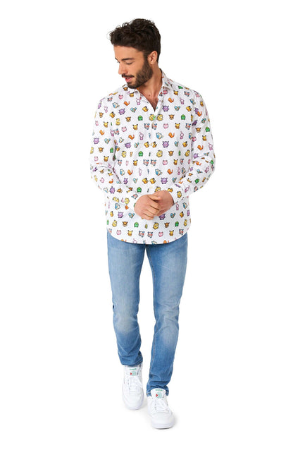 Pixel Pokémon Overhemd Heren OppoSuits