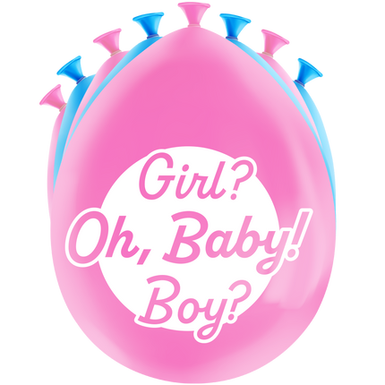 Gender Reveal Ballonnen 30cm 8st