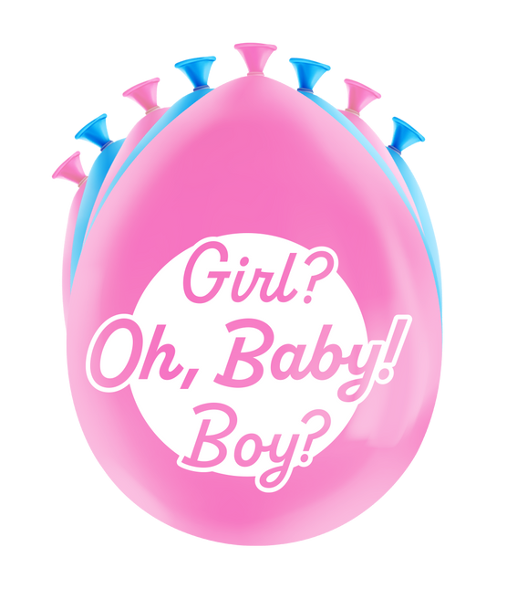 Gender Reveal Ballonnen 30cm 8st