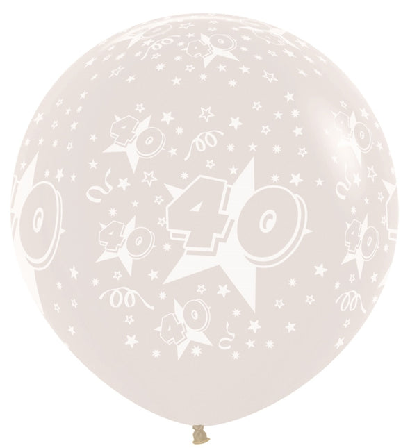 Ballonnen Number 40 Clear 91cm 2st