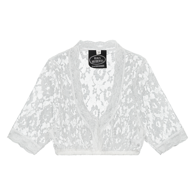 Witte Blouse Dames Van Kant Doorschijnend