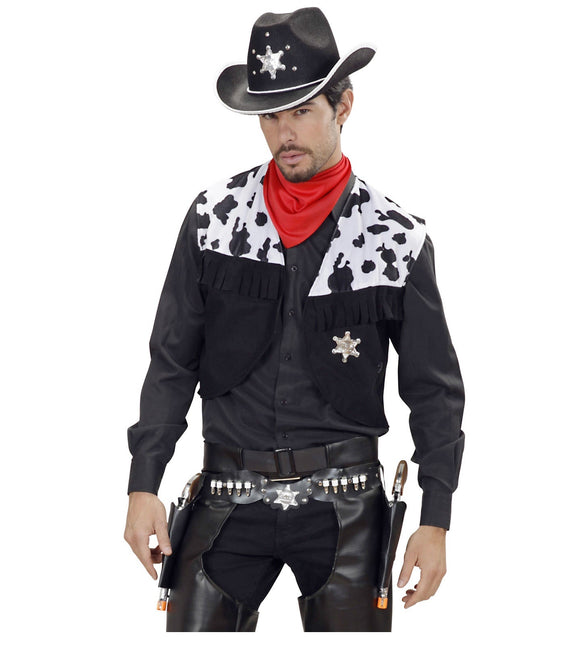 Zwarte Holster Cowboy Dubbel