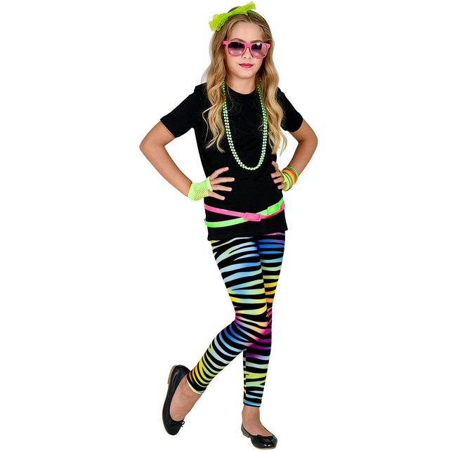 Neon 80S Legging Meisje