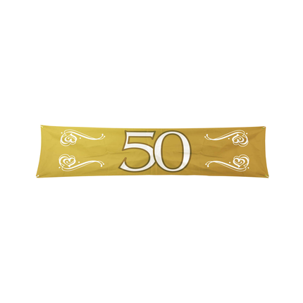 Banner 50 Jaar Goud 1,8m