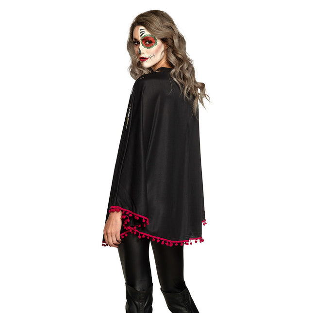 Halloween Day Of The Dead Poncho