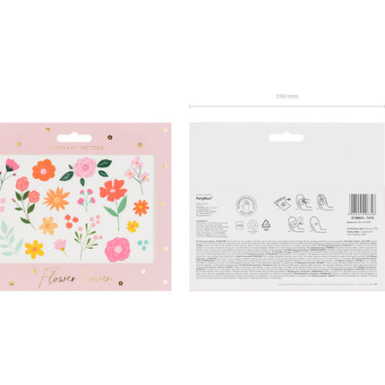 Tattoos Bloemen Mix 19st