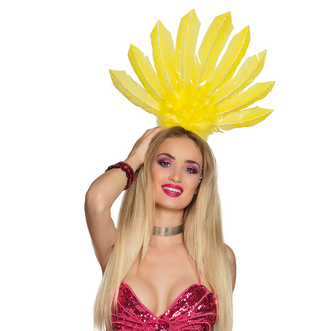 Gele Haarband Carnval Rio