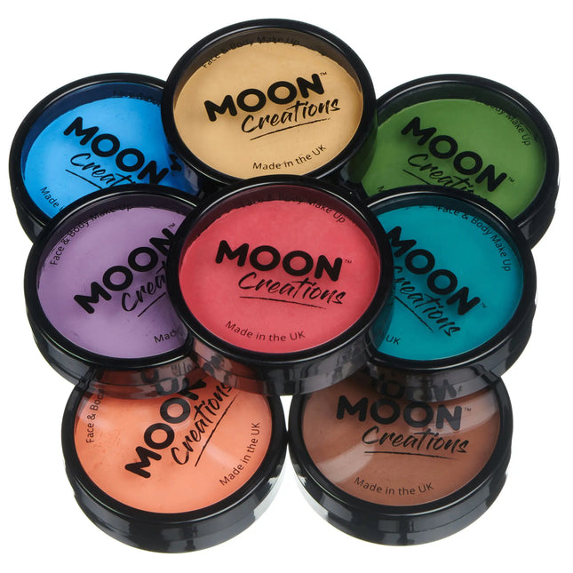 Moon Creations Pro Face Paint Cake Pots Royal Blue 36g