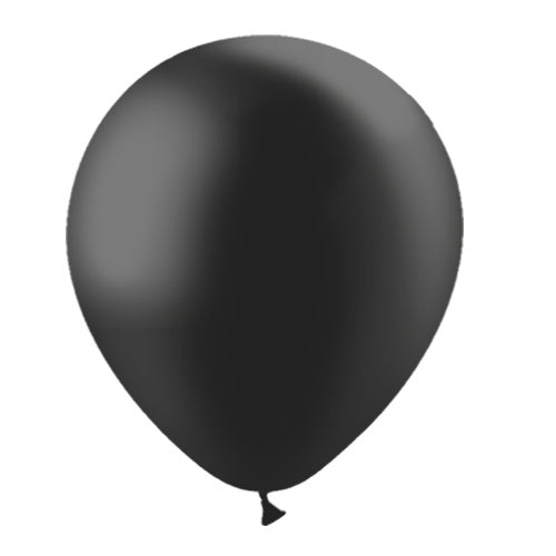 Zwarte Ballonnen Metallic 30cm 50st