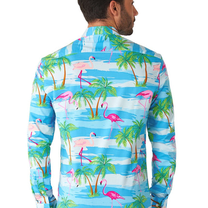 Hawaii Flamingo Overhemd Heren OppoSuits