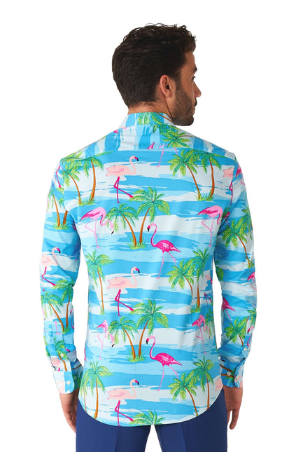 Hawaii Flamingo Overhemd Heren OppoSuits