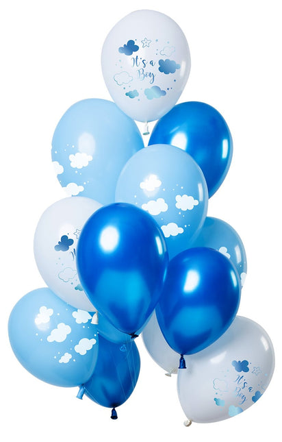 Geboorte Ballonnen It's a Boy 30cm 12st