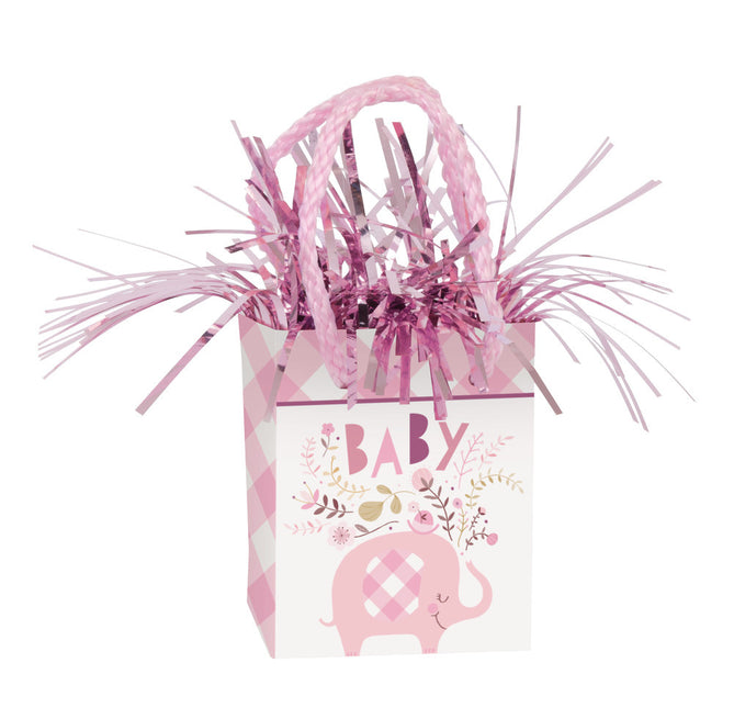 Baby Olifant Ballon Gewicht Roze 14gr