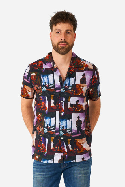 A Nightmare On Elmstreet Overhemd Korte Mouwen Heren OppoSuits