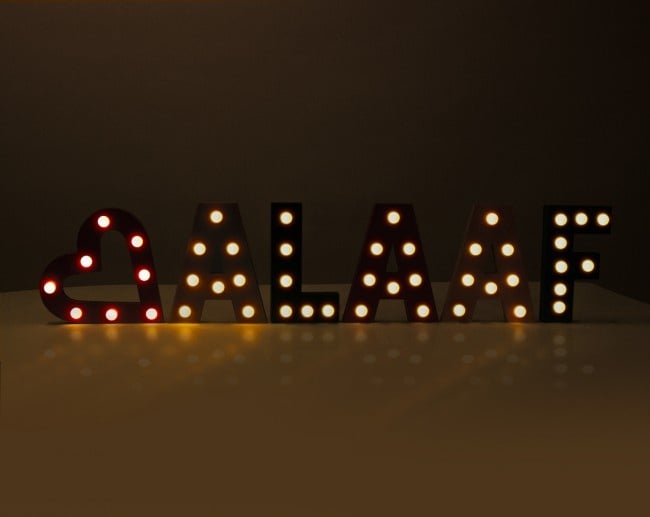 Set Letters Alaaf Met Licht 16.6Cm