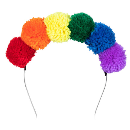 Tiara Regenboog Pompon