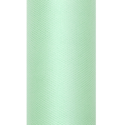 Mintgroene Tule Rol 30cm 9m