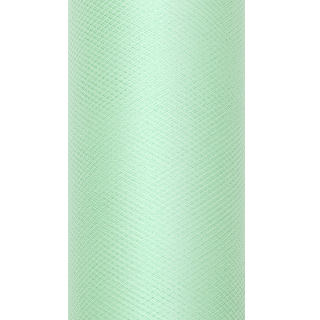 Mintgroene Tule Rol 30cm 9m