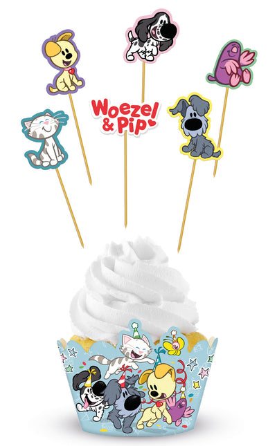 Woezel En Pip Cupcake Toppers 6st