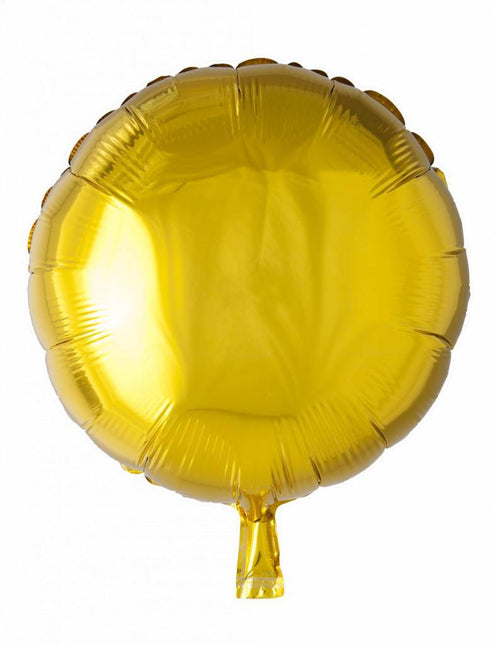 Helium Ballon Rond Goud 46cm leeg