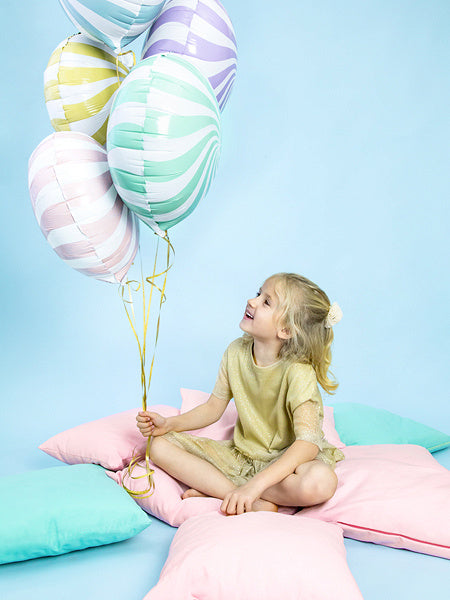 Helium Ballon Lila Swirl 45cm leeg