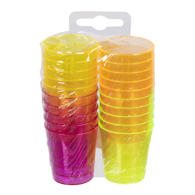 Shotglaasjes Neon 20st