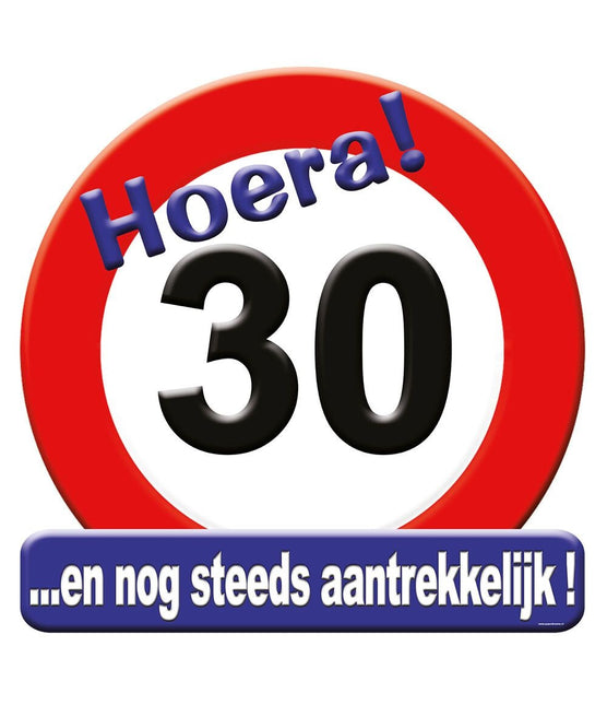 Deurbord 30 Jaar Verkeersbord 50cm