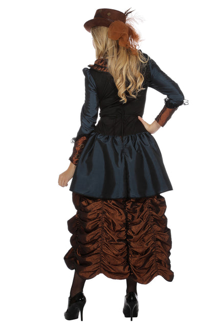 Steampunk Jurk Blauw