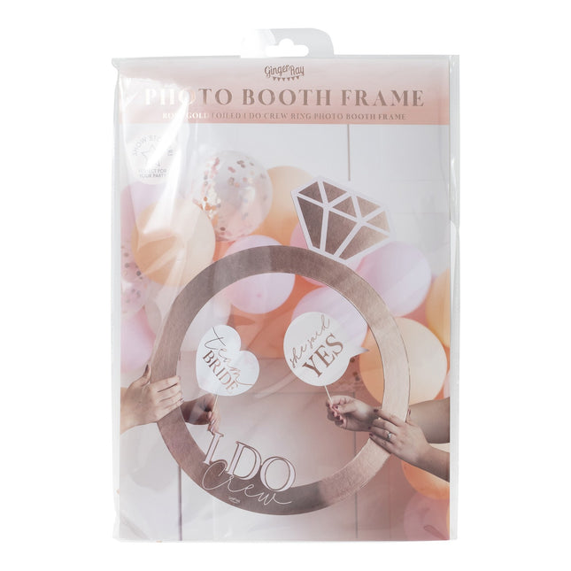 Rose Gouden Photobooth Frame Ring 74cm