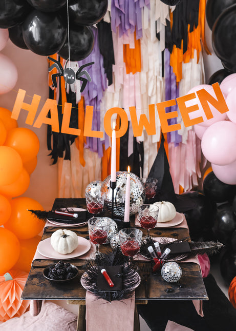 Zwarte Halloween Banner 2,5m