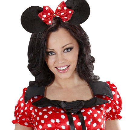 Minnie Mouse Haarband Zwart Rood