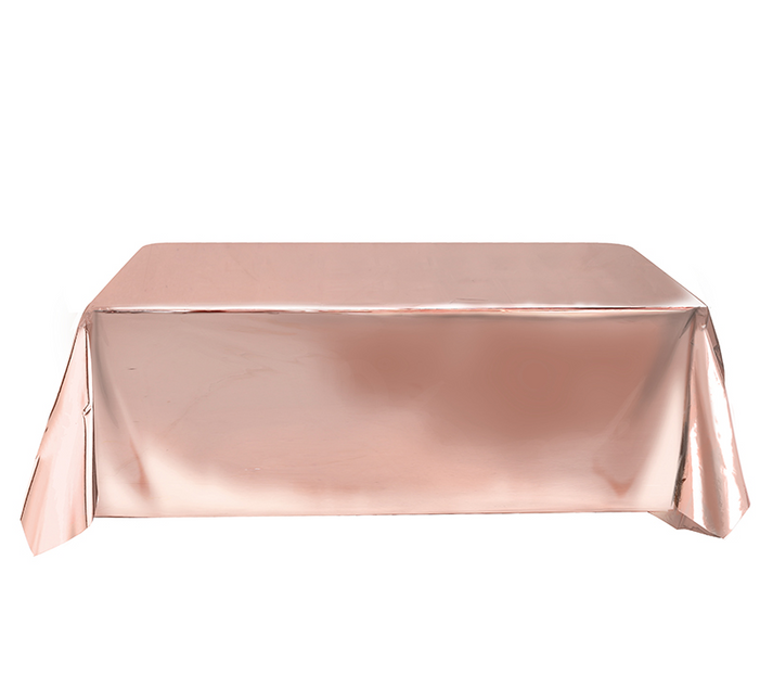 Rose Gouden Tafelkleed Metallic 2,74m