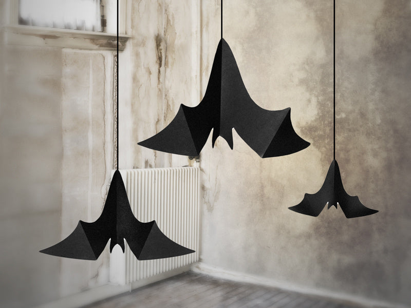 Halloween Hangdecoratie Vleermuis Set 31-47cm 3 delig