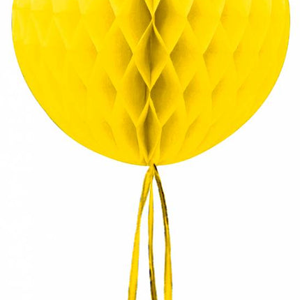 Honeycomb Bal Geel Franje 30cm