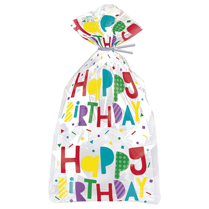 Cellofaan Zakjes Happy Birthday 28cm 20st