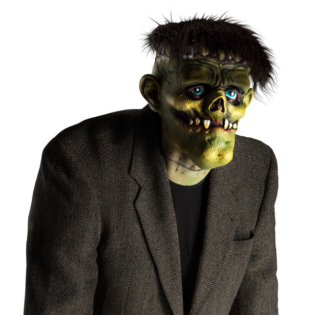 Halloween Masker Monster Groen Haar