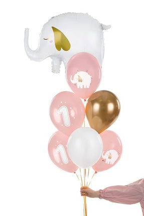 Ballonnen 1 Jaar Mix Roze 30cm 6st