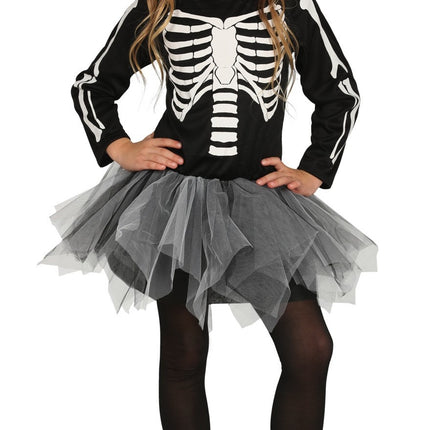 Skelet Halloween Kostuum Meisje tutu